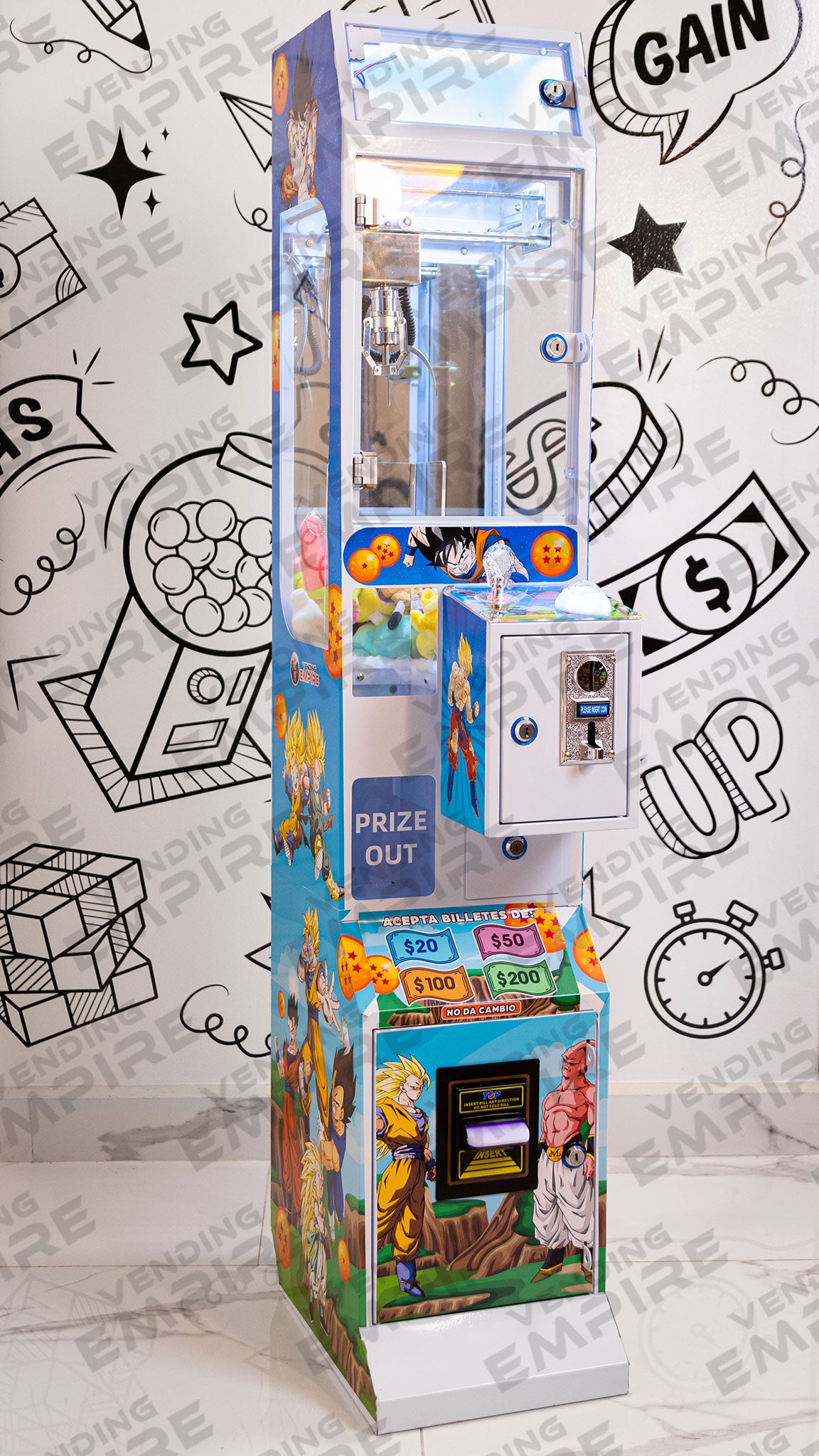 Maquina de Garra Mini Dragon Ball Z (Envio Gratis)