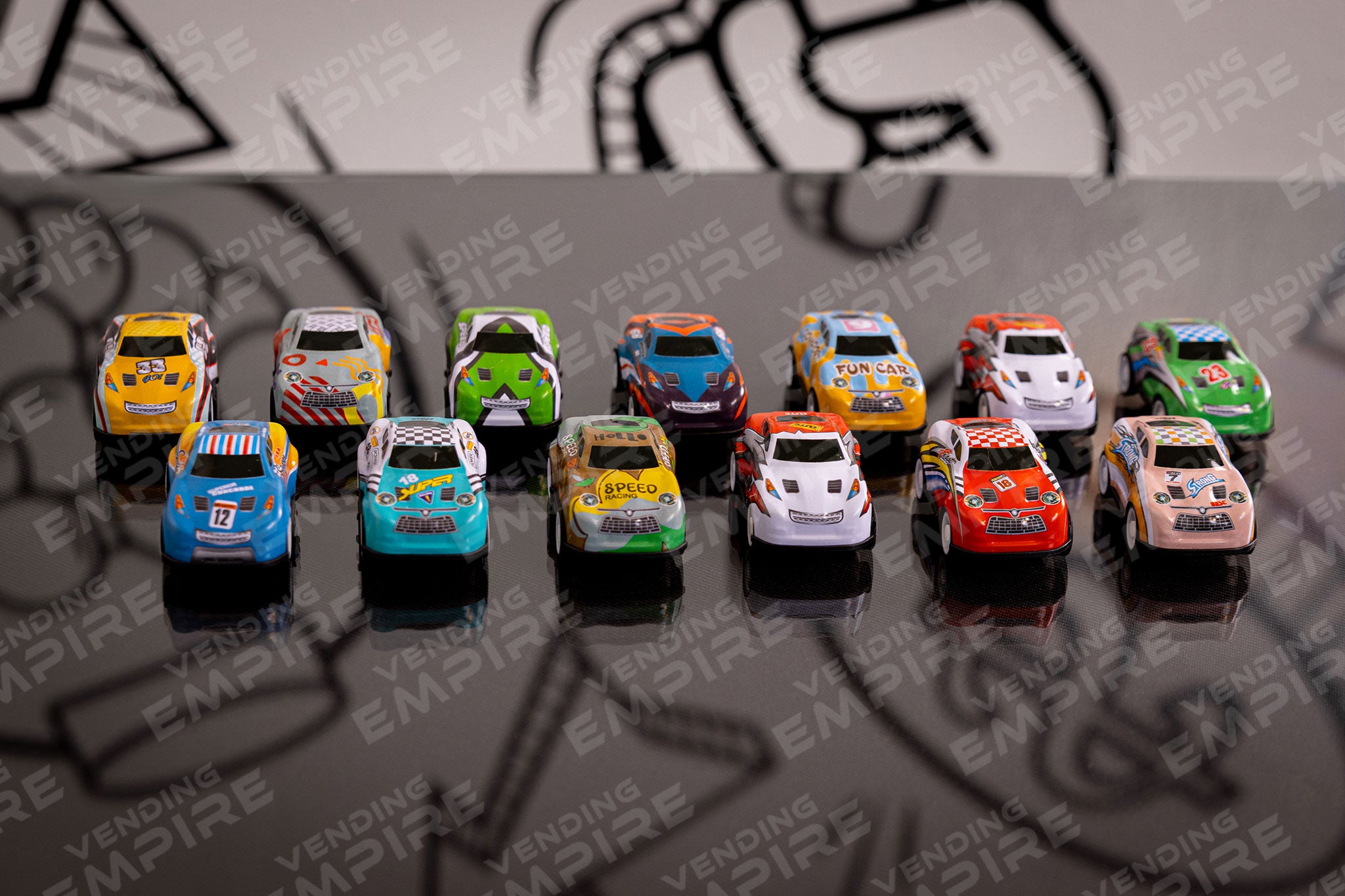 Carros De Friccion Metalicos Para Máquina Vending de 2” (Con Cápsula)