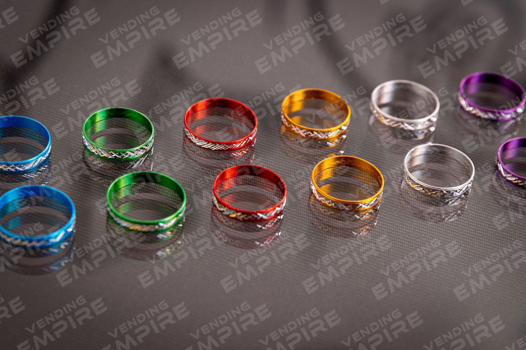Anillos Metálicos Surtidos Para Máquina Vending de 1” (Con Cápsula)