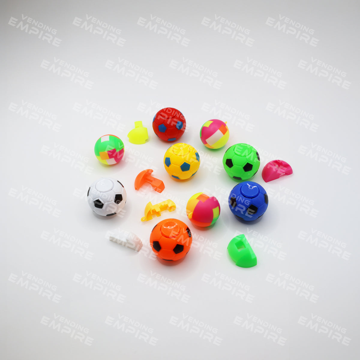 Mix de Spinners Balón de Fútbol con Pelotas Armables Para Máquina Vending de 1”